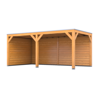 Douglas overkapping 407x783cm + wanden blank Verando, Living